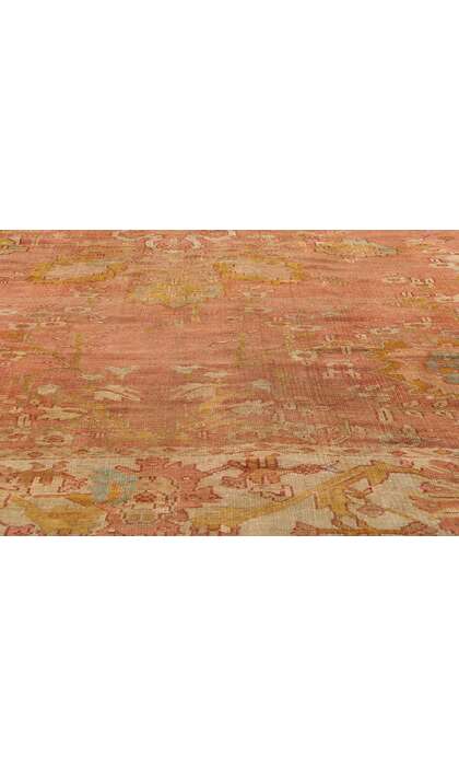 10 x 12 Late 19th Century Antique Turkish Oushak Rug 51231