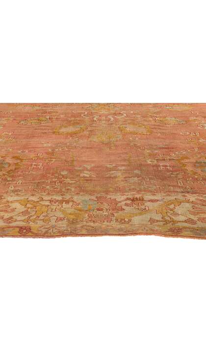 10 x 12 Late 19th Century Antique Turkish Oushak Rug 51231