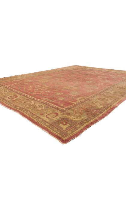 10 x 13 Late 19th Century Antique Turkish Oushak Rug 73592