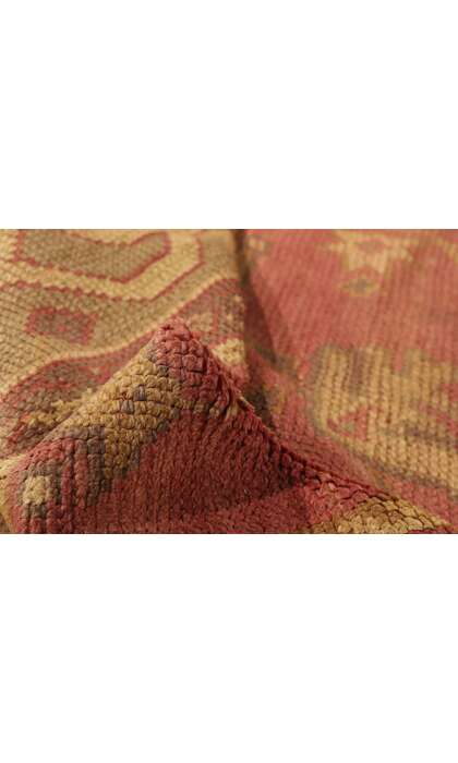 10 x 13 Late 19th Century Antique Turkish Oushak Rug 73592