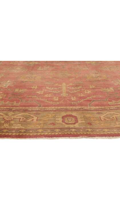 10 x 13 Late 19th Century Antique Turkish Oushak Rug 73592
