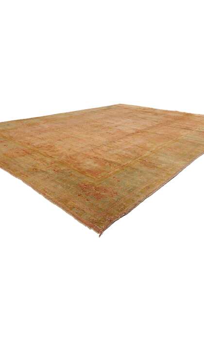 10 x 14 Late 19th Century Antique Turkish Oushak Rug 73159
