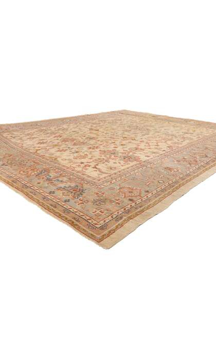 11 x 14 Late 19th Century Antique Turkish Oushak Rug 74250