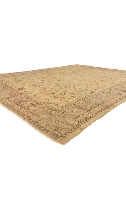 11 x 14 Late 19th Century Antique Turkish Oushak Rug 71497