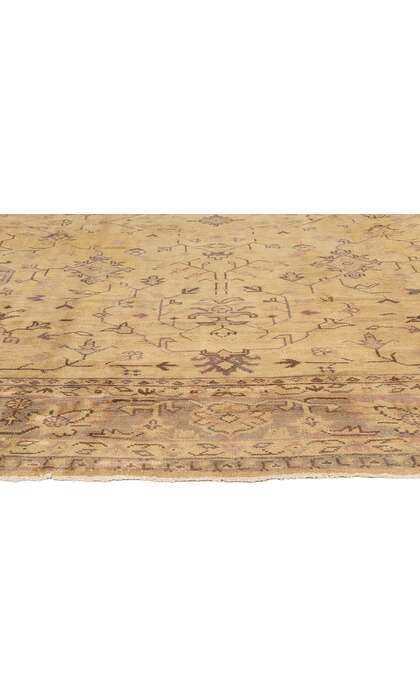 11 x 14 Late 19th Century Antique Turkish Oushak Rug 71497