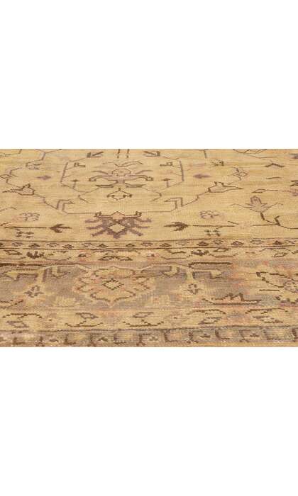 11 x 14 Late 19th Century Antique Turkish Oushak Rug 71497