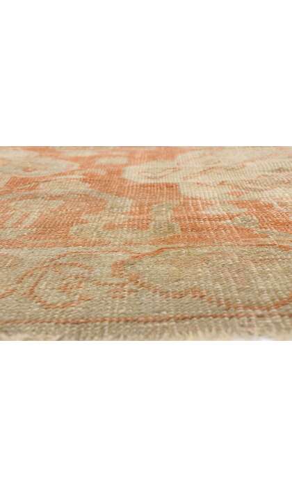 14 x 17 Antique Turkish Hunting Scene Oushak Rug 74255