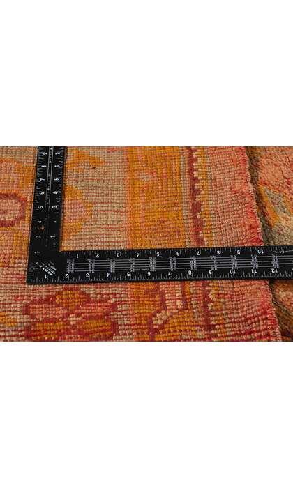 9 x 11 Late 19th Century Antique Turkish Oushak Rug 73987