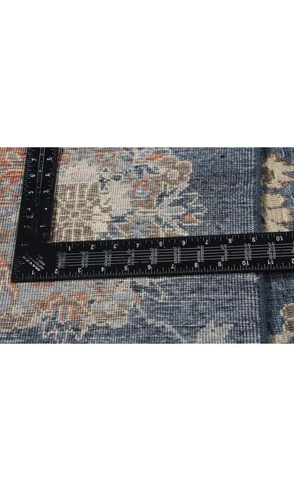 10 x 13 Vintage-Inspired Azure Oushak Rug 30633