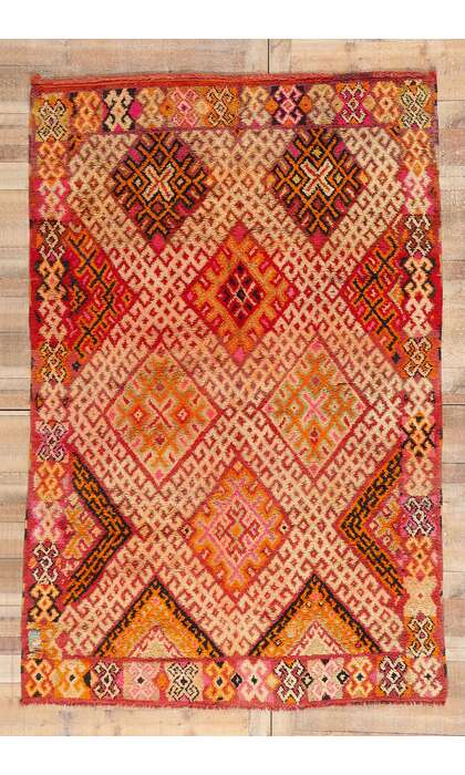 6 x 9 Vintage Beni MGuild Moroccan Rug 21522