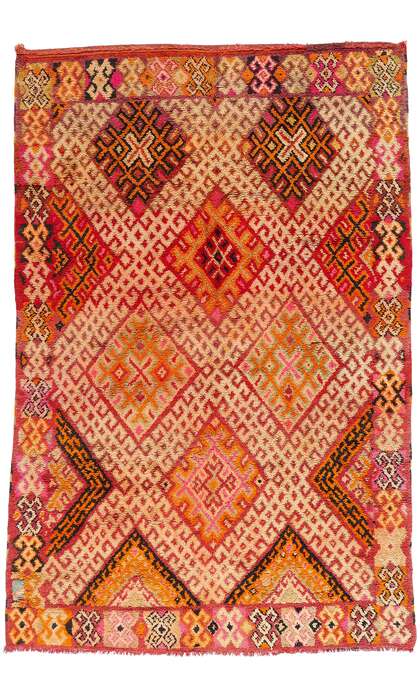 6 x 9 Vintage Beni MGuild Moroccan Rug 21522