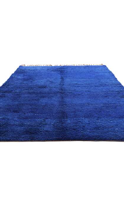 6 x 9 Vintage Blue Beni Mrirt Moroccan Rug 20935