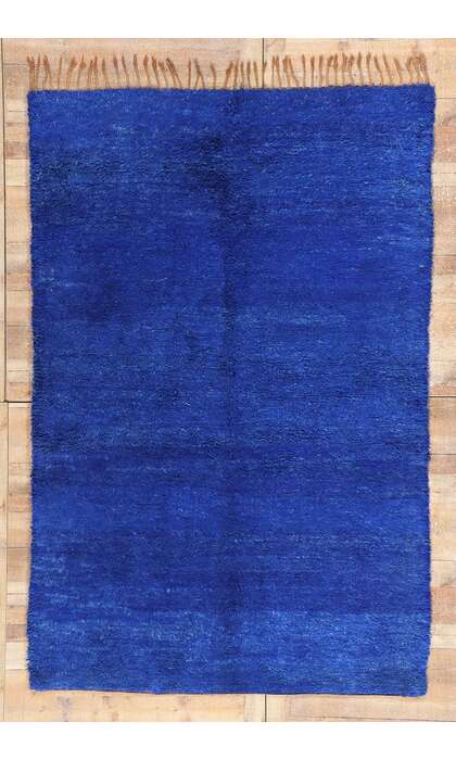 6 x 9 Vintage Blue Beni Mrirt Moroccan Rug 20935