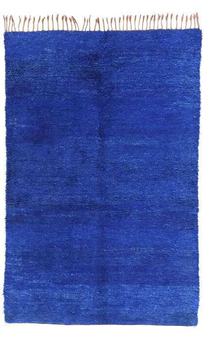 6 x 9 Vintage Blue Beni Mrirt Moroccan Rug 20935