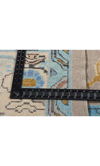 10 x 13 Colorful Modern Turkish Oushak Rug 52798