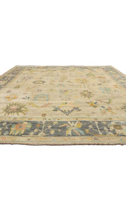 10 x 14 Colorful Turkish Oushak Rug 52531