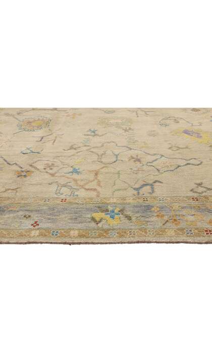 10 x 14 Colorful Turkish Oushak Rug 52533