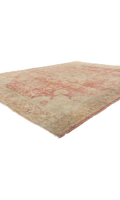 10 x 12 Distressed Antique Turkish Oushak Rug 76860