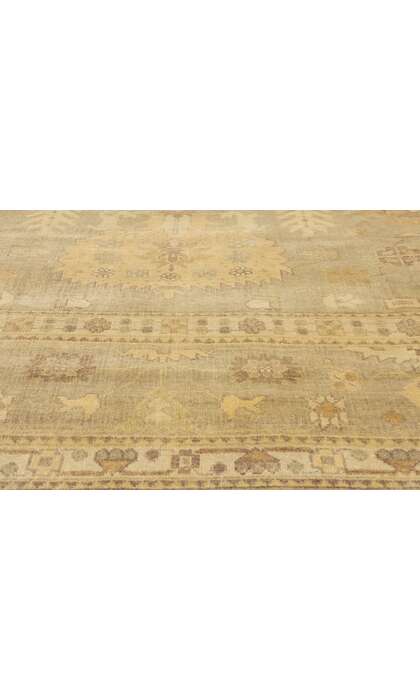 12 x 15 Vintage-Inspired Earth-Tone Oushak Rug 30183