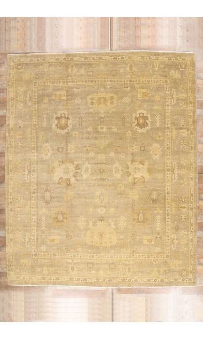 12 x 15 Vintage-Inspired Earth-Tone Oushak Rug 30183