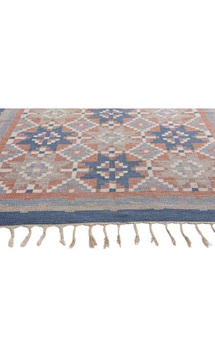 5 x 8 Erik Lundberg Vintage Swedish Rollakan Rug 79061