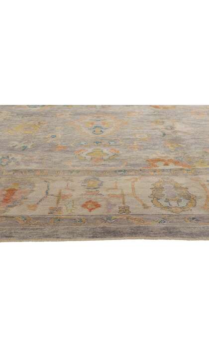 11 x 14 Colorful Turkish Oushak Rug 52731