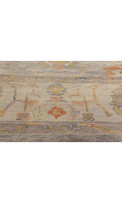 11 x 14 Colorful Turkish Oushak Rug 52731