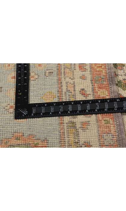 9 x 13 Modern Colorful Turkish Oushak Rug 53862