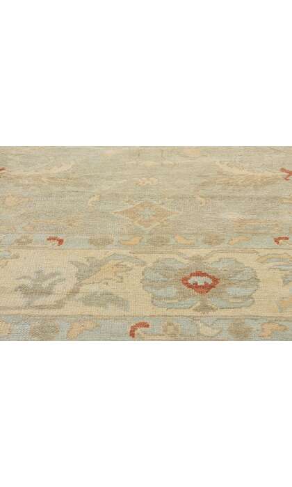 10 x 15 Modern Earth-Tone Turkish Oushak Rug 50864