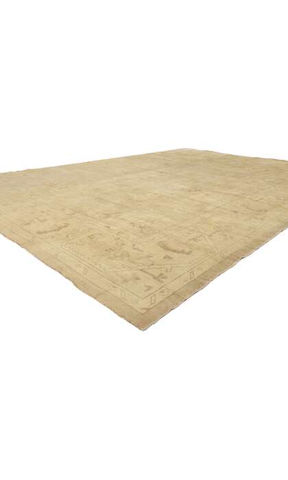 11 x 15 Modern Earth-Tone Turkish Oushak Rug 50742