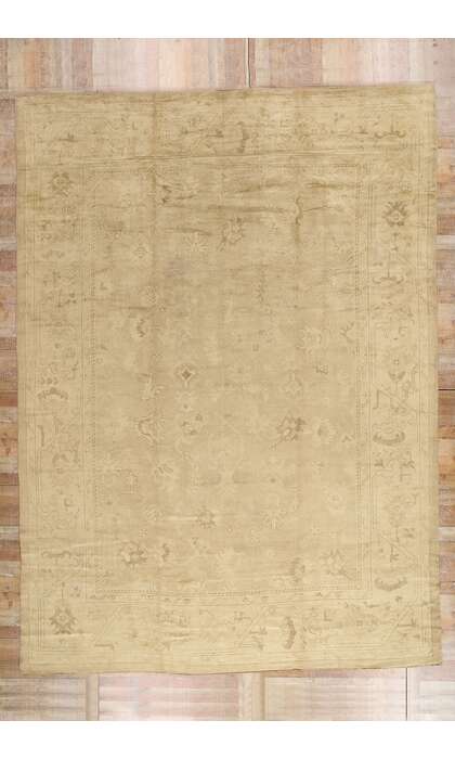 11 x 15 Modern Earth-Tone Turkish Oushak Rug 50742
