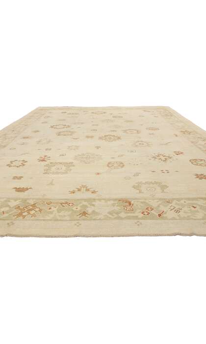 11 x 15 Modern Earth-Tone Turkish Oushak Rug 51609