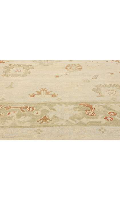 11 x 15 Modern Earth-Tone Turkish Oushak Rug 51609
