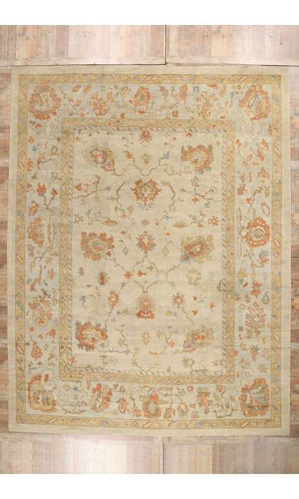 12 x 15 Modern Turkish Oushak Rug 52734