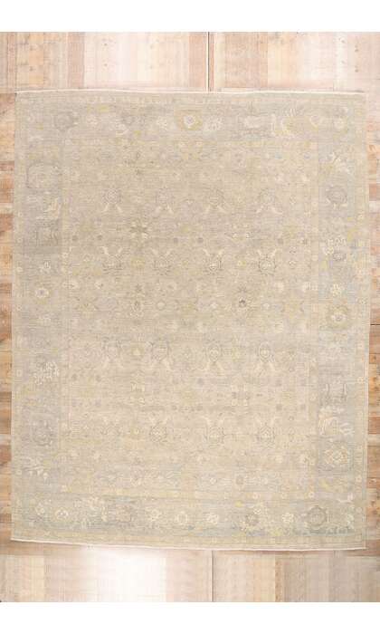 12 x 15 Vintage-Inspired Earth-Tone Oushak Rug 30719