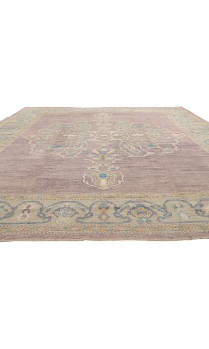12 x 16 Modern Lavender Turkish Oushak Rug 53778
