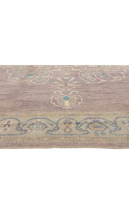 12 x 16 Modern Lavender Turkish Oushak Rug 53778