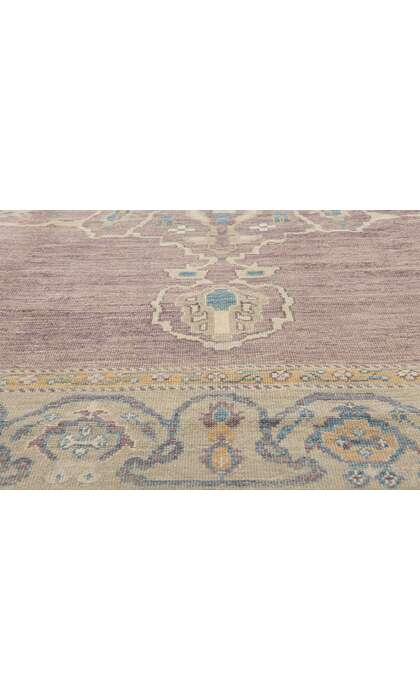 12 x 16 Modern Lavender Turkish Oushak Rug 53778