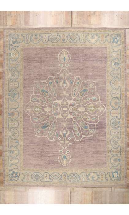 12 x 16 Modern Lavender Turkish Oushak Rug 53778