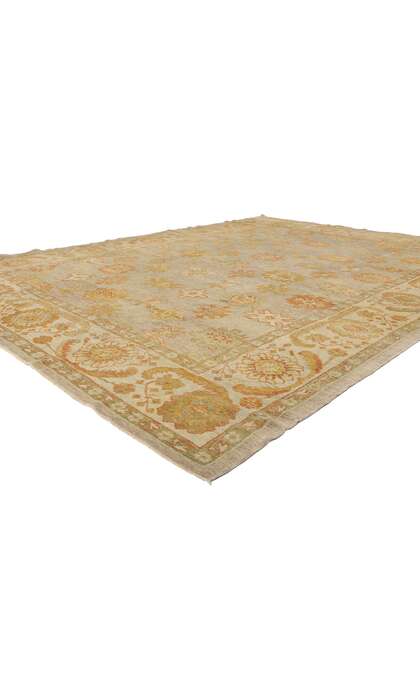 10 x 13 Modern Turkish Oushak Rug 50603