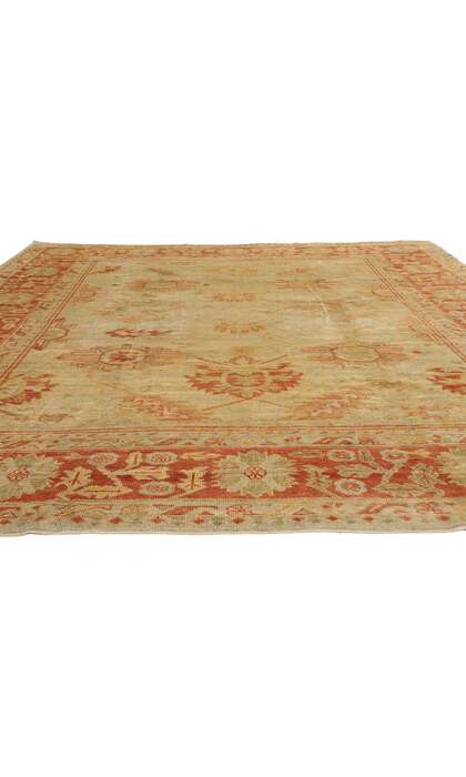 10 x 14 Modern Turkish Oushak Rug 50368