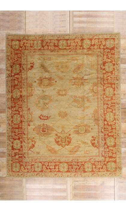 10 x 14 Modern Turkish Oushak Rug 50368