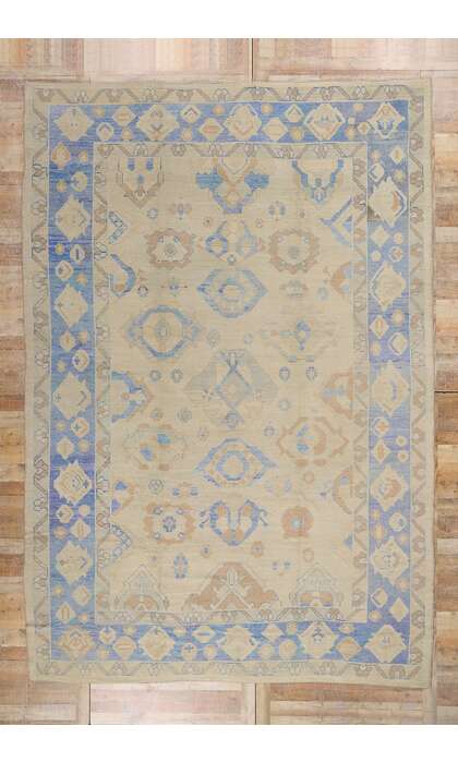 10 x 15 Modern Turkish Oushak Rug 51613
