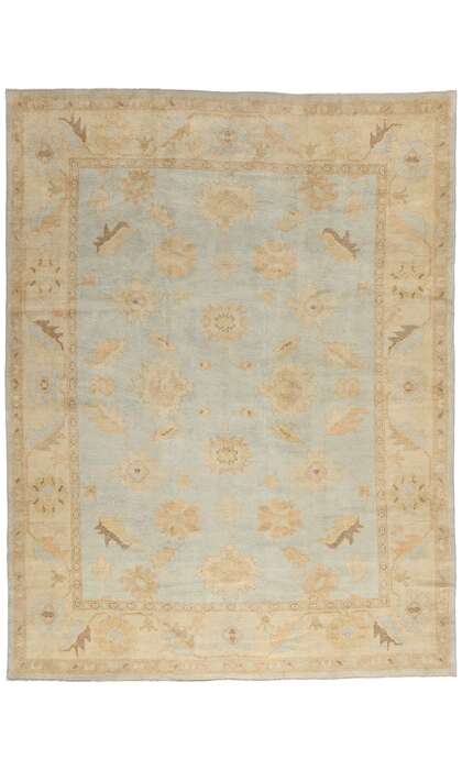 9 x 12 Modern Pastel Turkish Oushak Rug 50741