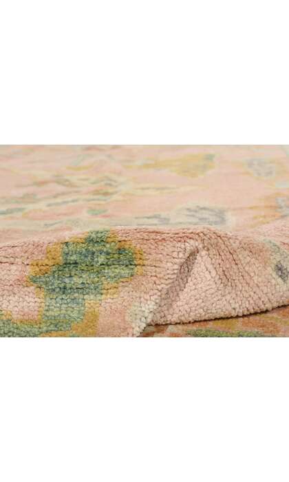 12 x 15 Modern Pink Oushak Rug 80672