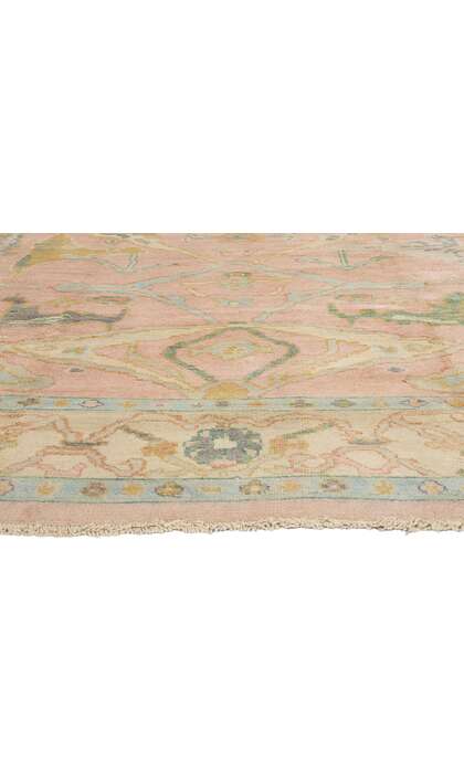 12 x 15 Modern Pink Oushak Rug 80672