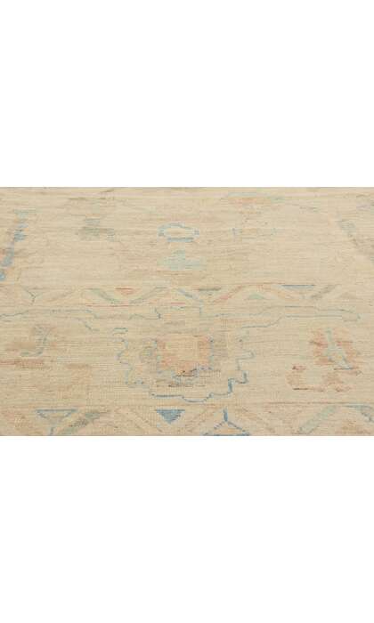 12 x 15 Vintage-Inspired Modern Pastel Oushak Rug 80934