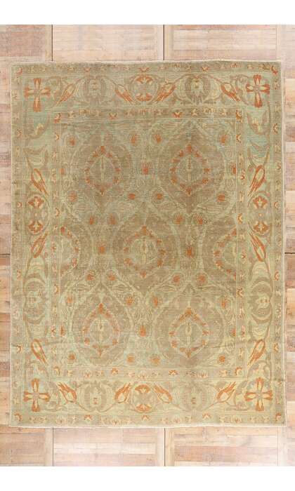 10 x 13 Modern Turkish Oushak Rug 51618