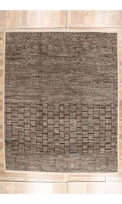 12 x 15 Organic Modern Brutalist Moroccan Rug 81116