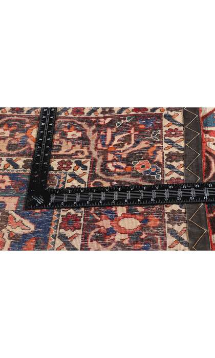 7 x 10 Distressed Antique Persian Bakhtiari Rug 79169
